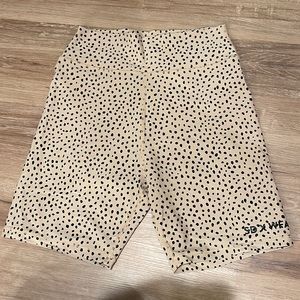 Sarah’s Day x WFA speckle bike shorts
